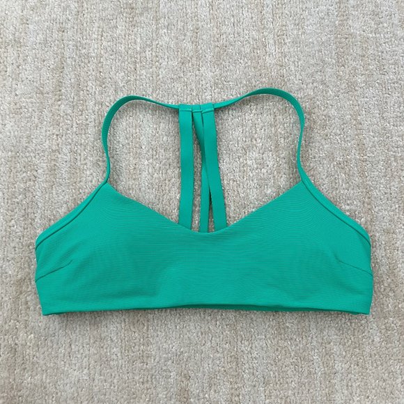 Athleta Other - Athleta Cloudbreak Rib Strappy Bikini Swim Top S Green